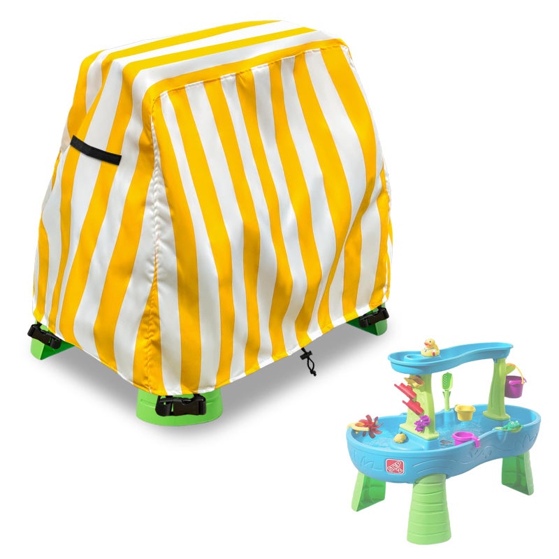 Aacabo Kids Water Table Cover Fit Step2 Rain Showers Splash Pond Water Table Waterproof Dust Proof Anti-UV Outdoor Toys Cover-Cover only - Image 1